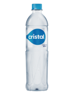 BOTELLA AGUA CRISTAL 600ML