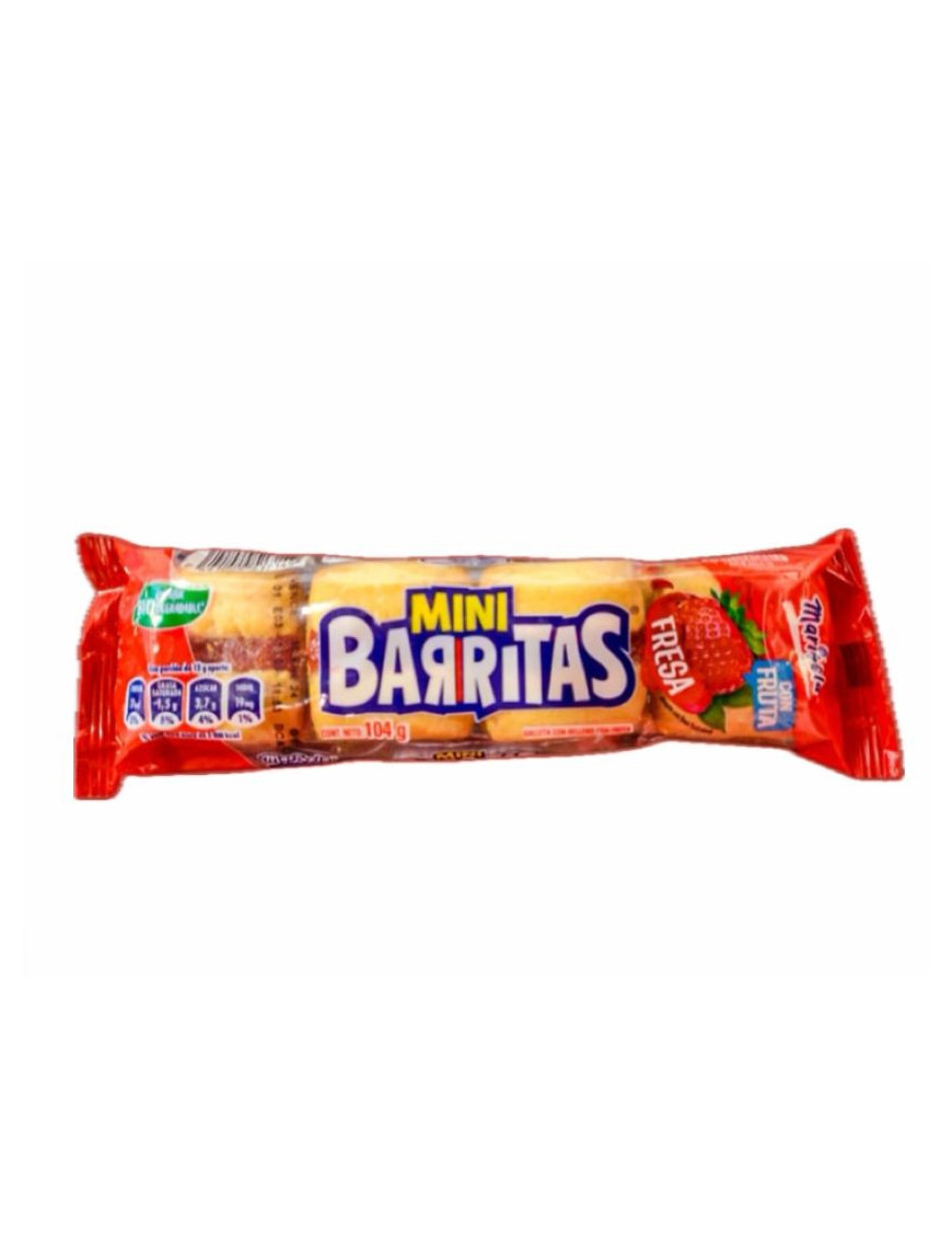 MINI BARRITAS FRESA 104G