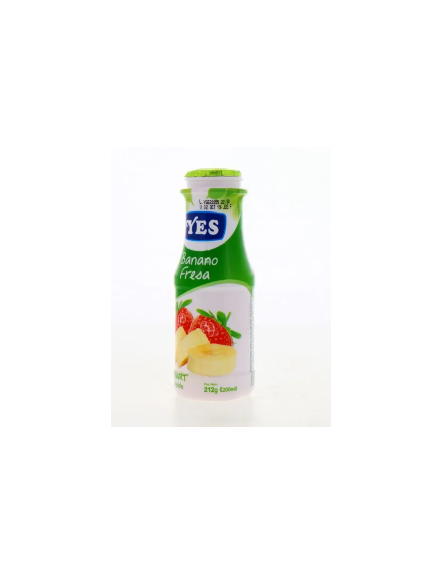 YOGURT YES BANANO FRESA 212G