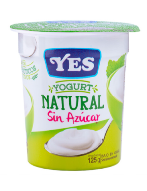 YOGURT YES NATURAL 125G