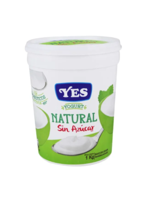 YOGURT YES NATURAL SIN AZUCAR 1KG