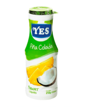 YOGURT YES PIÑA COLADA 212G