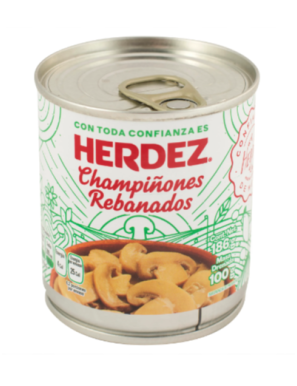 CHAMPIÑONES REBANADOS 186G HERDEZ