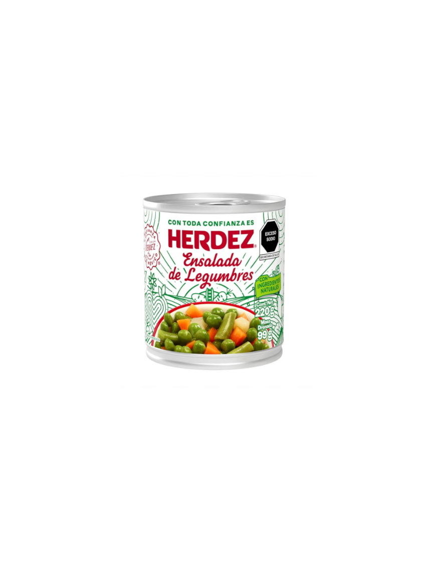 ENSALADA DE LEGUMBRES HERDEZ 220G