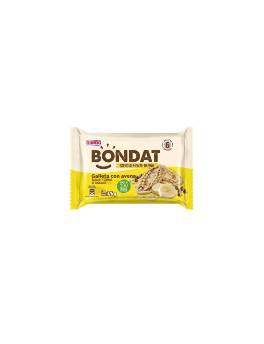 BONDAT GALLETA CON AVENA BANANO