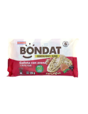 BONDAT GALLETA CON AVENA FRUTOS ROJOS