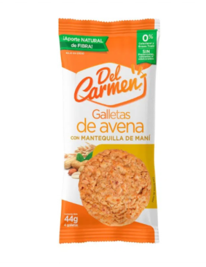 GALLETAS DE AVENA MANTEQUILLA MANI 44G