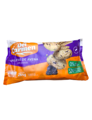 PAQUETE GALLETAS DE AVENA CON PASAS 264G