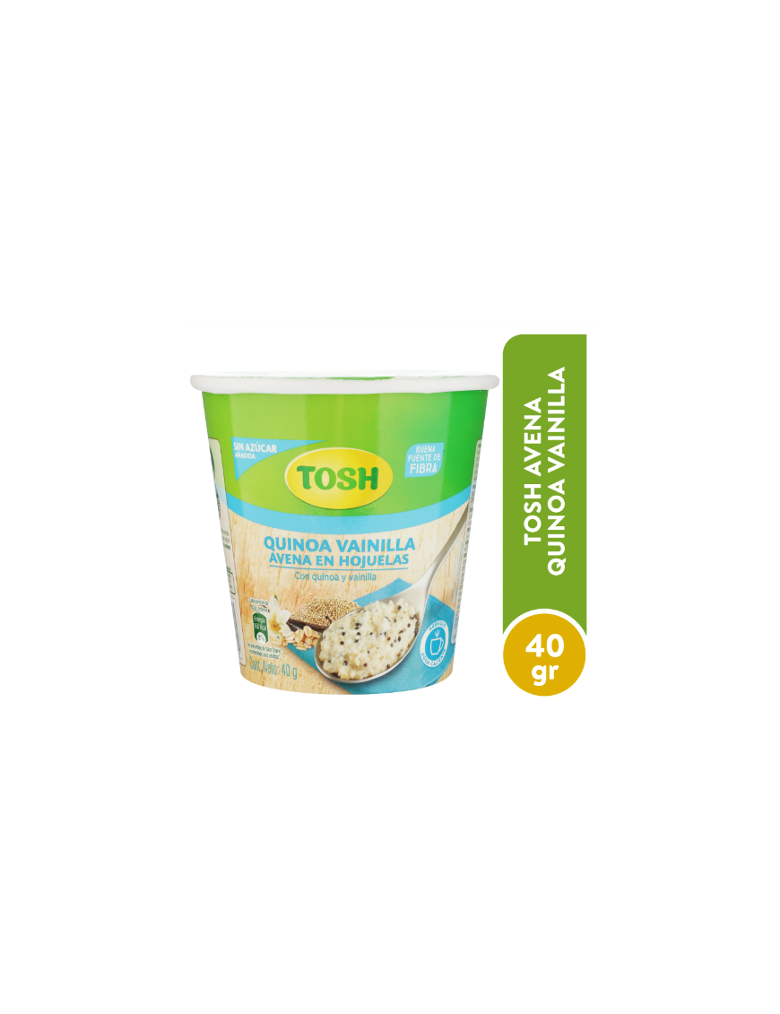 VASO DE AVENA TOSH 40G QUINOA