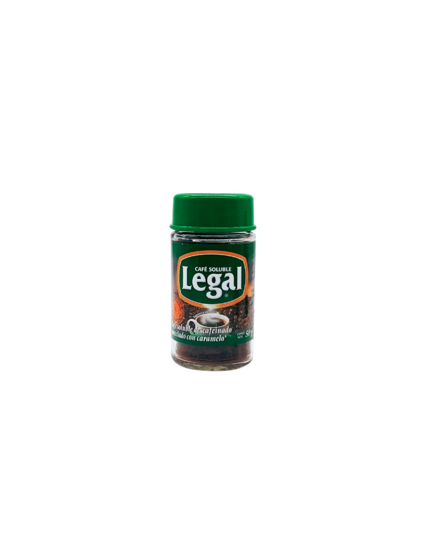 BOTE CAFE LEGAL DESCAFEINADO 50G