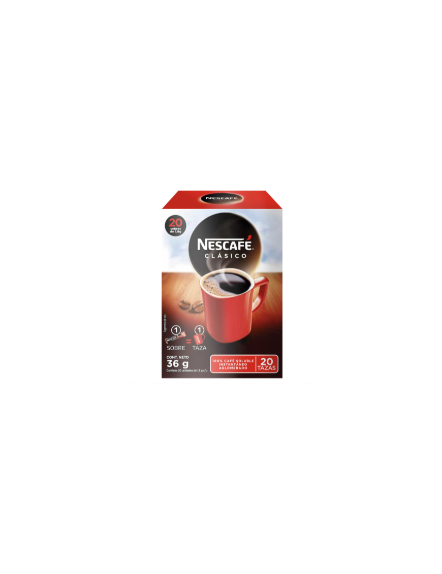 NESCAFE CLASICO 20 UNIDADES