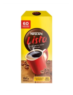 NESCAFE LISTO 60 UNIDADES