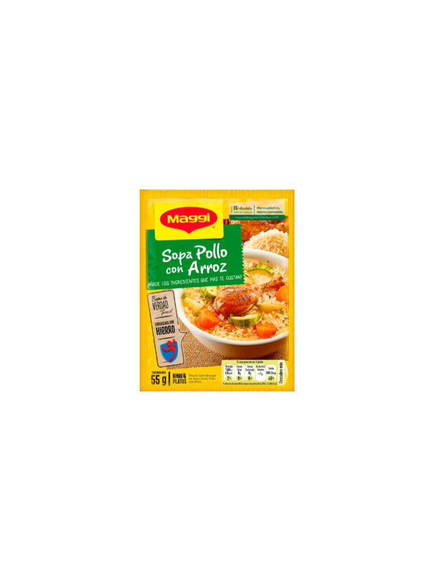 SOPA MAGGI POLLO CON ARROZ 57G