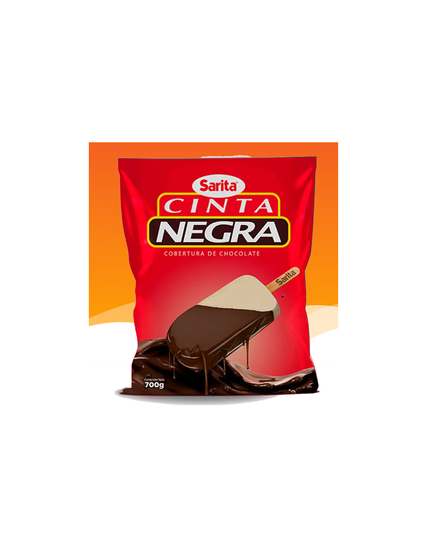 CINTA NEGRA COBERTURA DE CHOCOLATE SARITA 700G