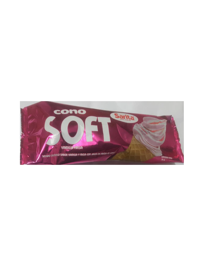 CONO SOFT VAINILLA FRESA SARITA