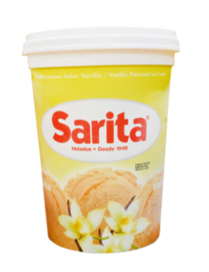 HELADO DE VAINILLA SARITA LITRO