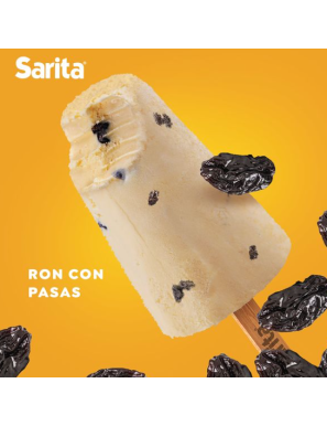 PALETA RON CON PASAS SARITA